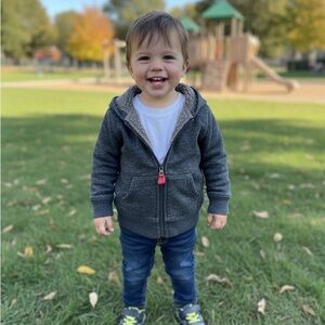 Cat & Jack Gray Fleece-Lined Hoodie